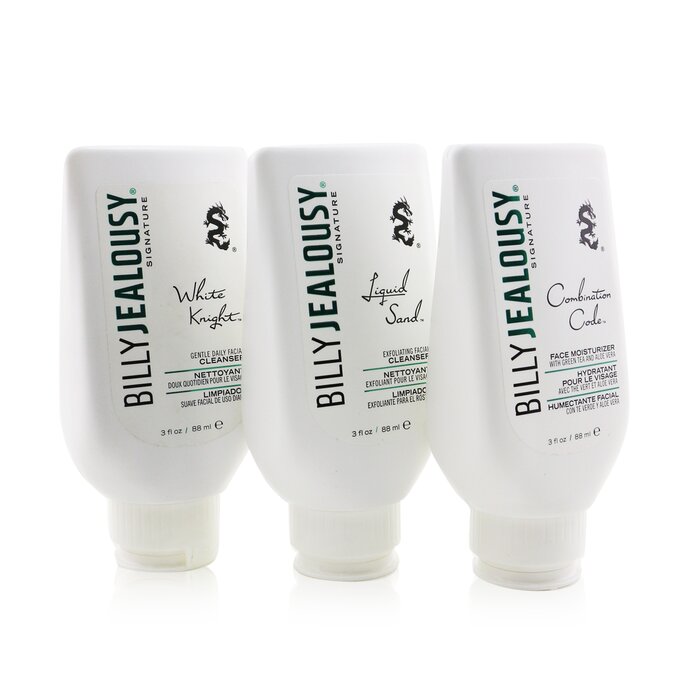 Billy Jealousy Face3Some Kit: Face Moisturizer 88ml + Exfoliating Facial Cleanser 88ml + Gentle Daily Facial Cleanser 88ml (Unboxed) 3pcsProduct Thumbnail