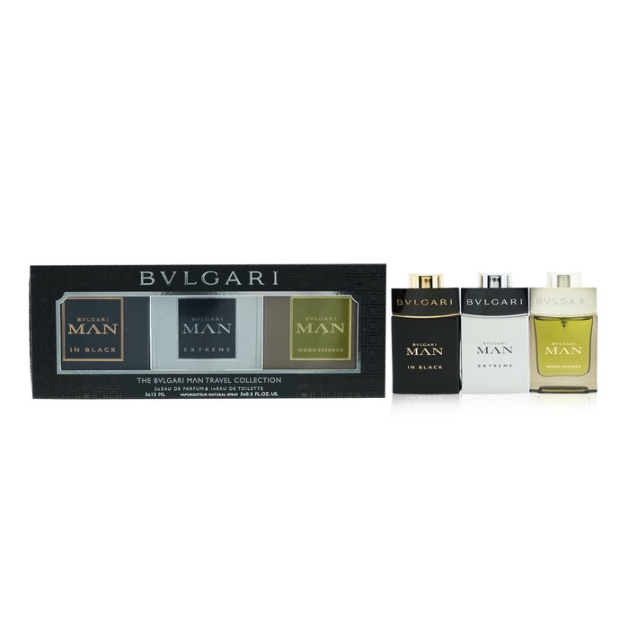Bvlgari Man Coffret: In Black Eau De Parfum Spray + Extreme Eau De Toilette Spray + Wood Essence Eau De Parfum Spray 3x15ml/0.5ozProduct Thumbnail