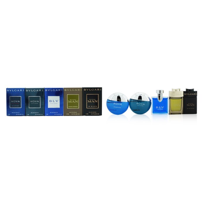 Bvlgari The Men's Gift Collection: Man In Black Eau De Parfum + Man Wood Essence Eau De Parfum + Aqva Eau De Toilette + Aqva Atlantique Eau De Toilette + Blv Eau De Toilette 5x5ml/0.17ozProduct Thumbnail