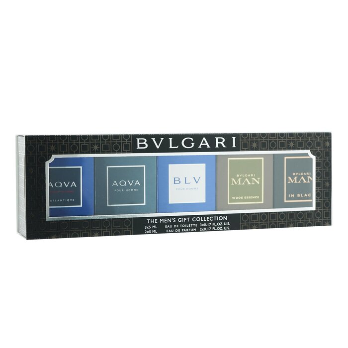Bvlgari The Men's Gift Collection: Man In Black Eau De Parfum + Man Wood Essence Eau De Parfum + Aqva Eau De Toilette + Aqva Atlantique Eau De Toilette + Blv Eau De Toilette 5x5ml/0.17ozProduct Thumbnail