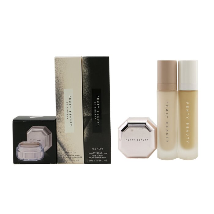 Fenty Beauty by Rihanna Pro Filt'R Hydrating Complexion Kit: Foundation 32ml + Primer 32ml + Instant Retouch Setting Powder 7.8g 3pcsProduct Thumbnail
