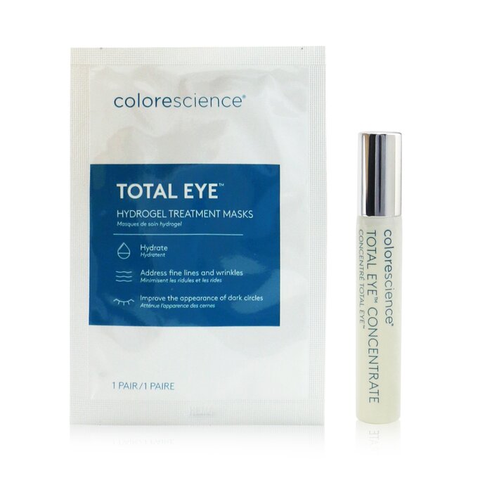 Colorescience Total Eye Concentrate Kit: Concentrate 8ml + Hydrogel Treatment Masks 12pairs 13pcsProduct Thumbnail