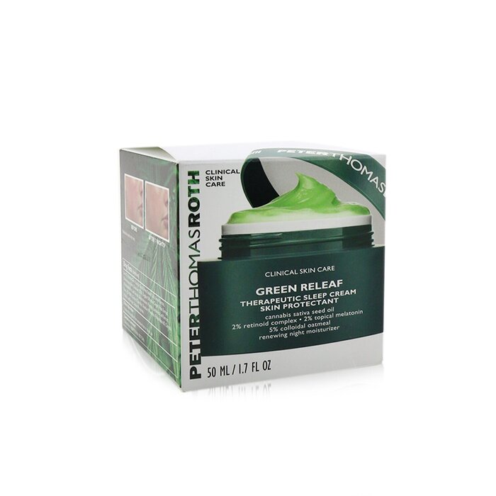 Peter Thomas Roth Green Releaf Therapeutic Sleep Cream Skin Protectant - Renewing Night Moisturizer (Exp. Date: 07/2021) 50ml/1.7ozProduct Thumbnail