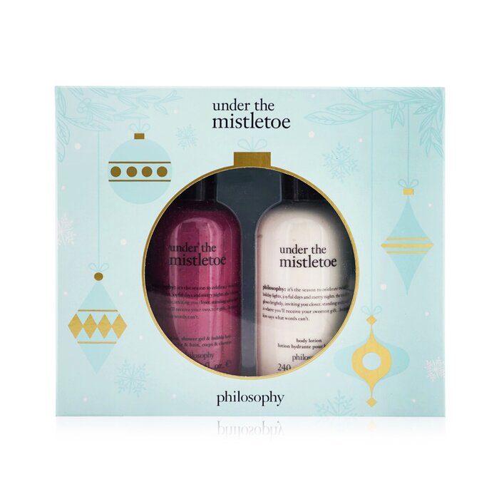 Philosophy Under The Mistletoe 2-Pieces Set: Shampoo, Shower Gel & Bubble Bath Gel 240ml + Body Lotion 240ml  2x240ml/8ozProduct Thumbnail