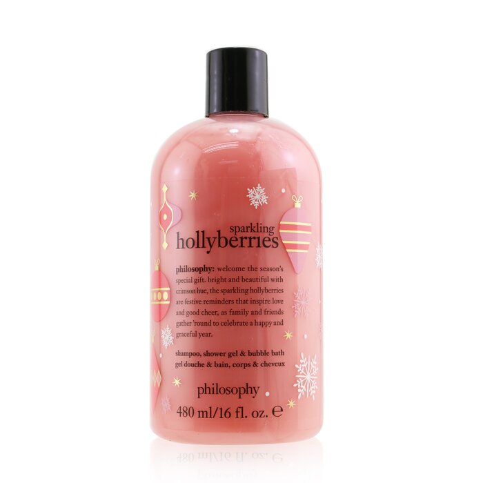 Philosophy Sparkling Hollyberries Shampoo, Shower Gel & Bubble Bath 480ml/16ozProduct Thumbnail
