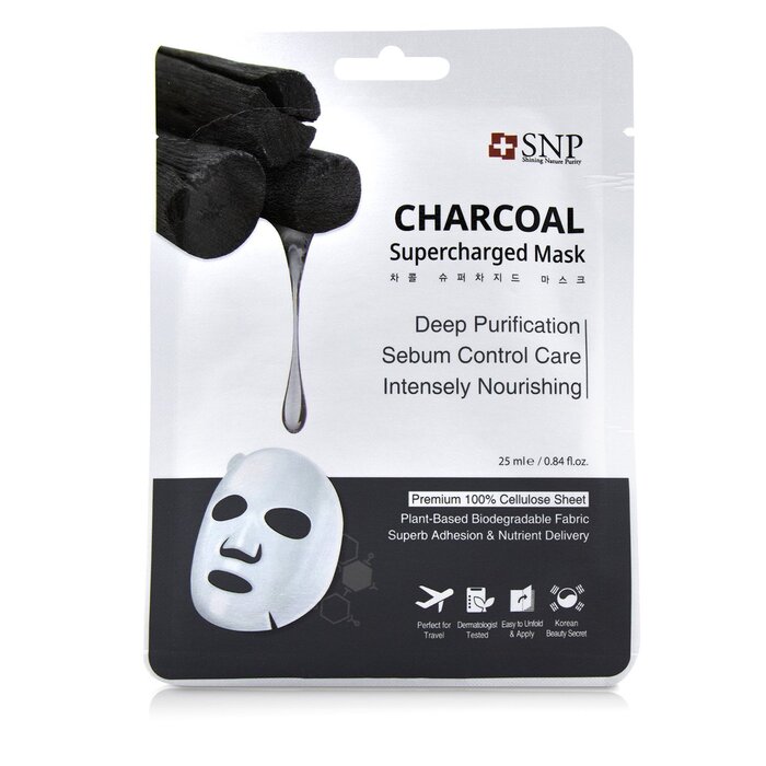 SNP Charcoal Supercharged Mask (Purifying) (Exp. Date 08/2021) 10x25ml/0.84ozProduct Thumbnail