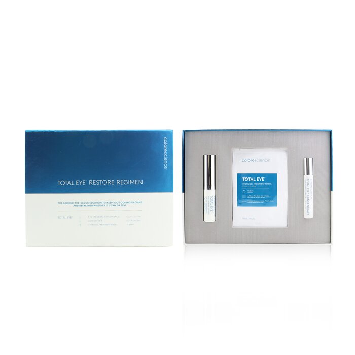 Colorescience Total Eye Restore Regimen: 3-In-1 Renewal Therapy SPF35 7ml+ Concentrate 8ml+ Hydrogel Treatment Mask... (Exp. Date: 06/2021) 14pcsProduct Thumbnail