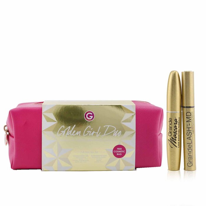 Grande Cosmetics (GrandeLash) Golden Girl Duo Set: GrandeLASH MD 2ml + GrandeMASCARA 5.6g + Bag 3pcsProduct Thumbnail