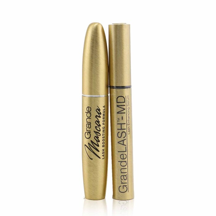 Grande Cosmetics (GrandeLash) Golden Girl Duo Set: GrandeLASH MD 2ml + GrandeMASCARA 5.6g + Bag 3pcsProduct Thumbnail