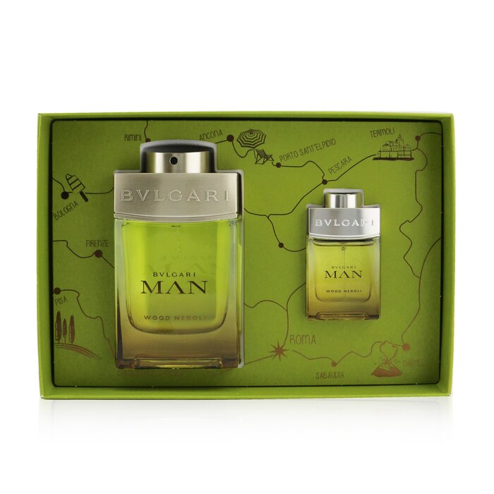 Bvlgari Man Wood Neroli Coffret: Eau De Parfum Spray 100ml + Eau De Parfum Spray 15ml (Box Slightly Damaged) 2pcsProduct Thumbnail