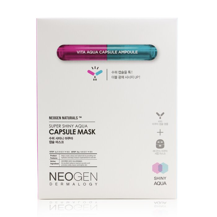 Neogen Super Shiny Aqua Capsule Mask (Exp. Date 05/2021) 5sheetsProduct Thumbnail