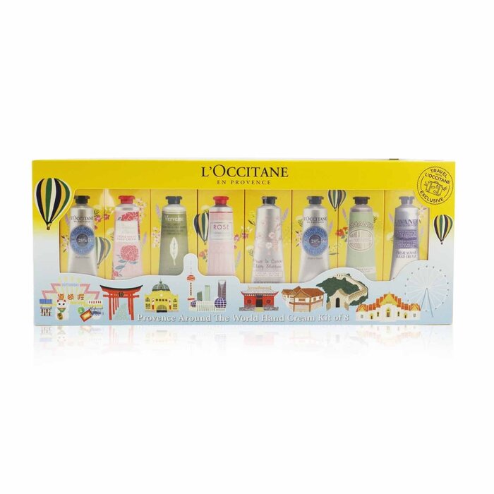 L'Occitane Provence Around The World Hand Cream Kit Of 8: (2xShea Butter + 1x Rose, Cherry Blossom, Lavender, Peony, Almond, Verbena) 30ml/1oz  8x30ml/1ozProduct Thumbnail