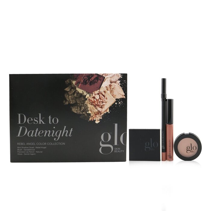 Glo Skin Beauty Desk to Datenight (Mini Shadow Quad + Blush + Lip Pencil + Lip Gloss) 4pcsProduct Thumbnail