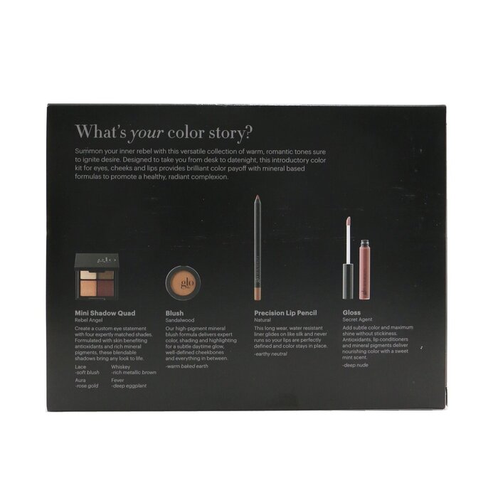 Glo Skin Beauty Desk to Datenight (Mini Shadow Quad + Blush + Lip Pencil + Lip Gloss) 4pcsProduct Thumbnail