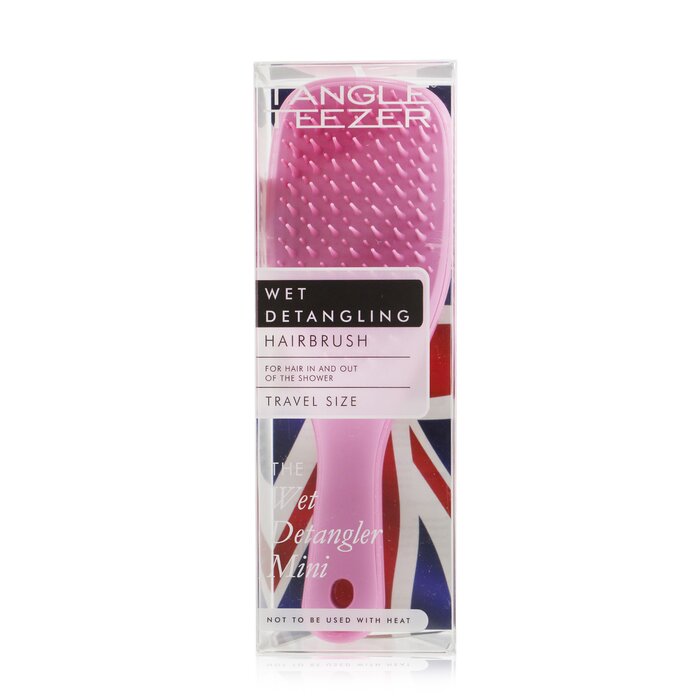 Tangle Teezer - The Wet Detangling Mini Hair Brush - # Baby Pink Sparkle  (Travel Size) 1pc - Brushes | Free Worldwide Shipping | Strawberrynet DE