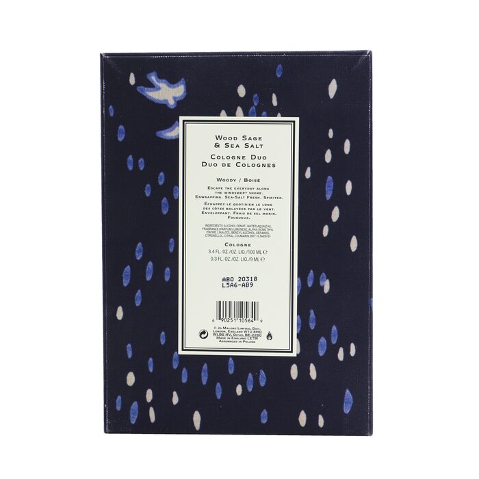 Jo Malone Wood Sage & Sea Salt Cologne Duo Coffret: Cologne Spray 100ml/3.4oz + Cologne Spray 9ml/0.3oz 2pcsProduct Thumbnail