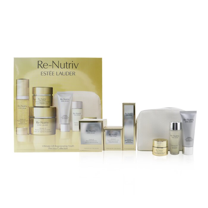 Estee Lauder Re-Nutriv Ultimate Lift Regenerating Youth Precious Collection: Creme 50ml+Serum 30ml+Eye Creme 15ml+Lotion 30ml+Cleanser.... 6pcs+1bagProduct Thumbnail