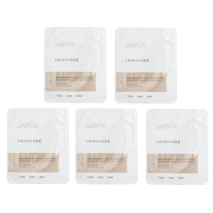 Babor Skinovage [Age Preventing] Balancing Bio-Cellulose Mask - For Combination Skin 5pcsProduct Thumbnail
