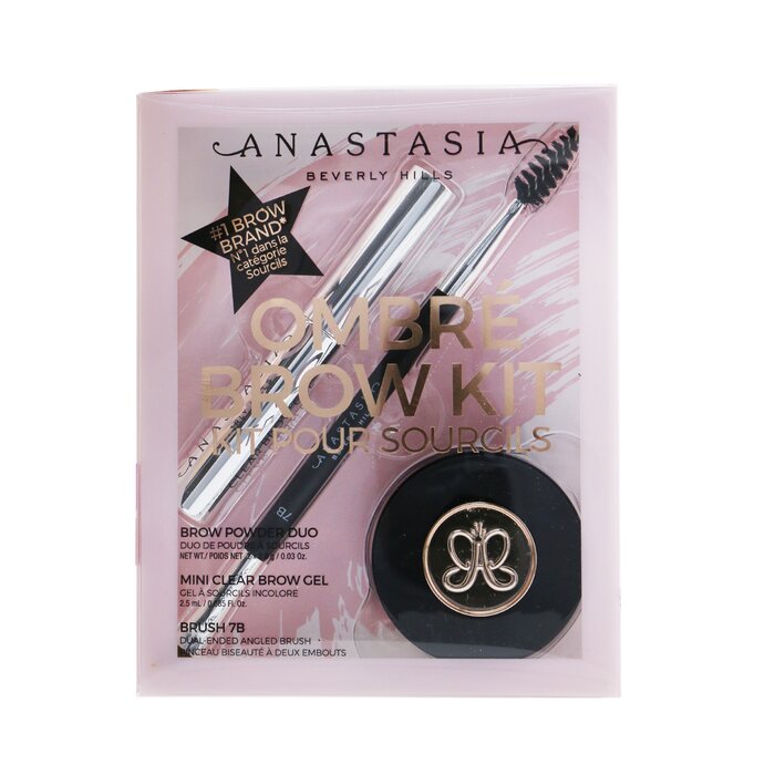 Anastasia Beverly Hills Ombre Brow Kit (Brow Powder Duo + Mini Clear Brow Gel + Brush 7B) 3pcsProduct Thumbnail
