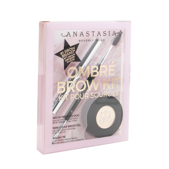 Anastasia Beverly Hills Ombre Brow Kit (Brow Powder Duo + Mini Clear Brow Gel + Brush 7B) 3pcsProduct Thumbnail