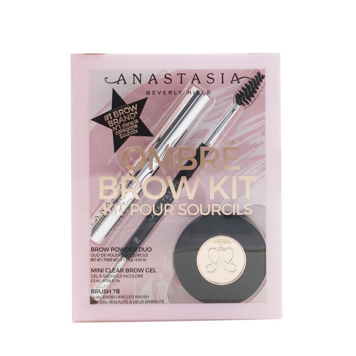Anastasia Beverly Hills Ombre Brow Kit (Brow Powder Duo + Mini Clear Brow Gel + Brush 7B) 3pcsProduct Thumbnail