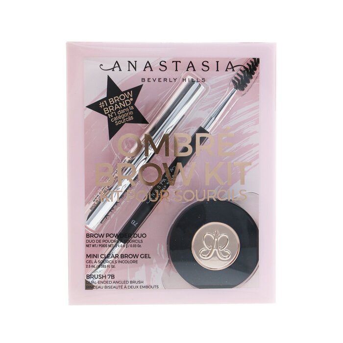 Anastasia Beverly Hills Ombre Brow Kit (Brow Powder Duo + Mini Clear Brow Gel + Brush 7B) 3pcsProduct Thumbnail