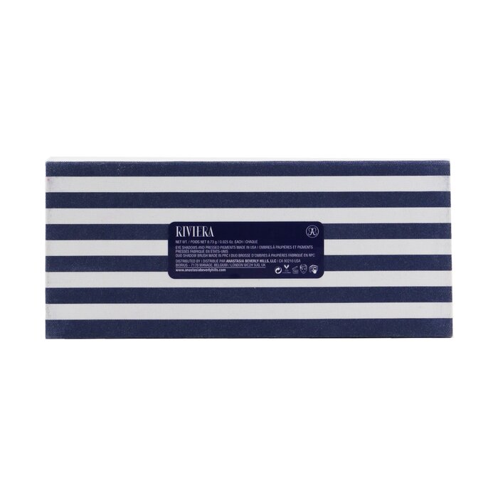 Anastasia Beverly Hills Riviera Paleta de Sombras de Ojos (14x Sombras de Ojos + 1x Brocha de Sombra Dúo) (Sin Caja) Picture ColorProduct Thumbnail
