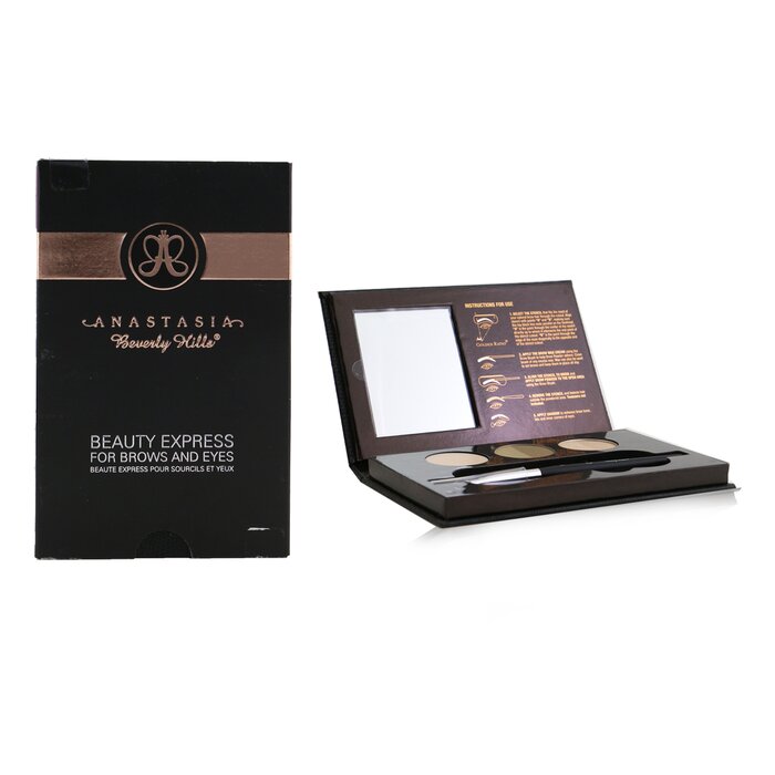 Anastasia Beverly Hills - Beauty Express For Brows & Eyes Kit (Brow Powder  Duo + Brow Wax Cream + Eyeshadow Duo + Stencils + Brush) 5pcs - Sets &  Coffrets | Free Worldwide Shipping | Strawberrynet USA