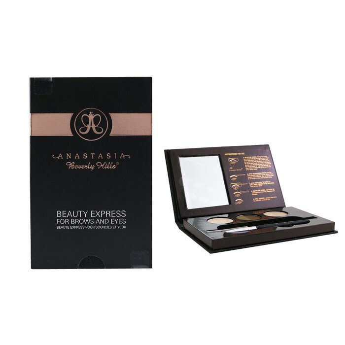Anastasia Beverly Hills Kit Beauty Express Para Cejas & Ojos (Polvo de Cejas Dúo + Crema Cera de Cejas + Sombra de Ojos Dúo + Plantillas + Brocha Angulada) 5pcsProduct Thumbnail