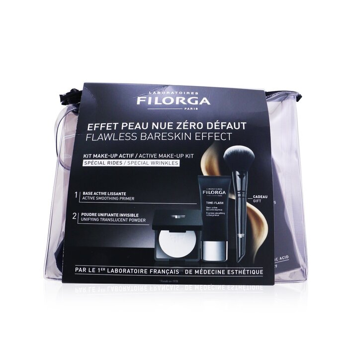 Filorga Flawless Bareskin Effect Active Kit de Maquillaje (1x Primer + 1x Polvo Translúcido + 1x Brocha de Maquillaje) 3pcsProduct Thumbnail