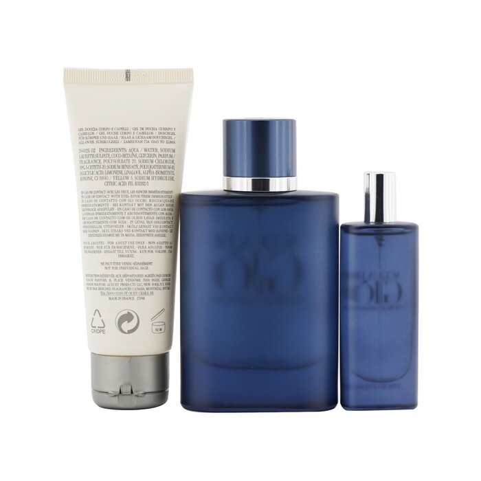 Giorgio Armani Acqua Di Gio Profondo Coffret: Eau De Parfum Spray 75ml/2.5oz + Eau De Parfum Spray 15ml/0.5oz + All Over Body Shampoo 75ml/2.5oz 3pcsProduct Thumbnail
