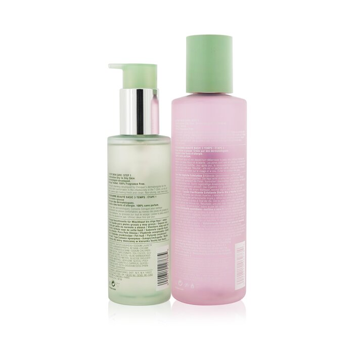 Clinique Cleansing + Exfoliation Set: Clarifying Lotion 3 400ml/13.5oz + Liquid Facial Soap Oily Skin Formula 200ml/6.7oz 2pcsProduct Thumbnail