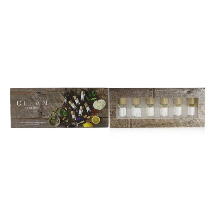 Clean Clean Reserve Travel Spray Layering Collection: Sueded Oud + Citron Fig + Blonde Rose + Sel Santal + Rain + Warm Cotton 6x5ml/0.17ozProduct Thumbnail