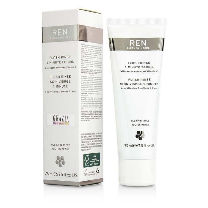  Ren Flash Rinse 1 Minute Facial 75ml/2.5ozProduct Thumbnail