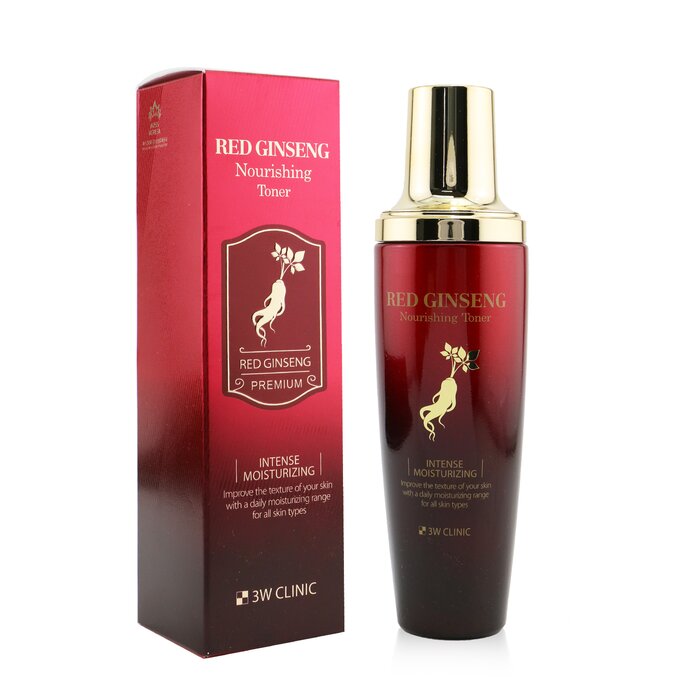3W Clinic Red Ginseng Nourishing Toner (Intense Moisturizing) 130ml/4.4ozProduct Thumbnail