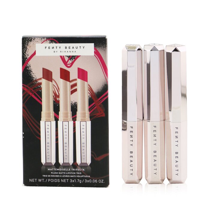 Fenty Beauty by Rihanna Mattemoiselle Trifecta Plush Pintalabios Mate Trio (Spanked, Ma’damn, Candy Venom) 3x1.7g//0.06ozProduct Thumbnail