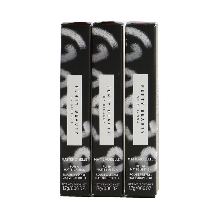 Fenty Beauty by Rihanna Mattemoiselle Trifecta Plush Pintalabios Mate Trio (Spanked, Ma’damn, Candy Venom) 3x1.7g//0.06ozProduct Thumbnail