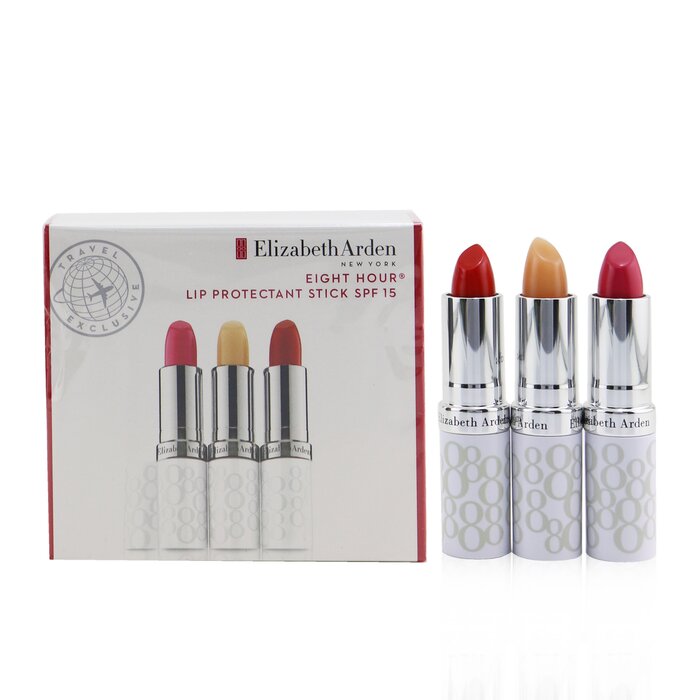 Elizabeth Arden ثلاثية قلم حاصن شفاه كريمي Eight Hour SPF 15 (قلم شفاه كريمي عدد 3) 3x3.7g/0.13ozProduct Thumbnail