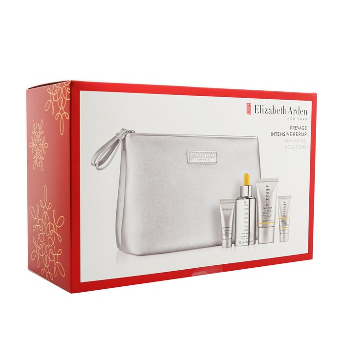 Prevage by Elizabeth Arden Prevage Intensive Repair Anti-Aging Solutions 4-Pieces Set: Intensive Repair Daily Serum 30ml + Moisture Cream SPF 30 15ml + City Smart Broad Spectrum SPF 50 5ml + Skin Renewal Booster 5ml + Bag 4pcs+1bagProduct Thumbnail