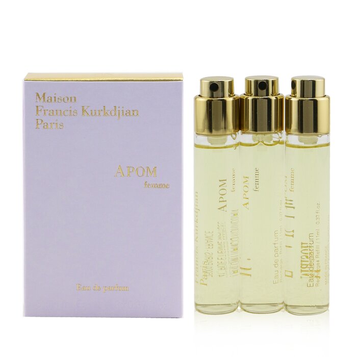 Maison Francis Kurkdjian APOM Eau De Parfum Spray de Viaje Repuestos 3x11ml/0.37ozProduct Thumbnail