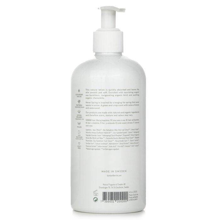 Bjork & Berries Never Spring Hand & Body Lotion 400ml/13.5ozProduct Thumbnail