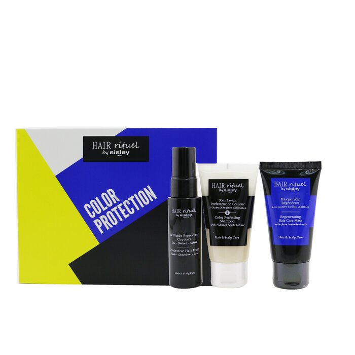 Sisley Hair Rituel By Sisley Color Protection Kit: 1x Shampoo 50ml, 1x Hair Mask 50ml, 1x Hair Fluid 40ml 3pcsProduct Thumbnail