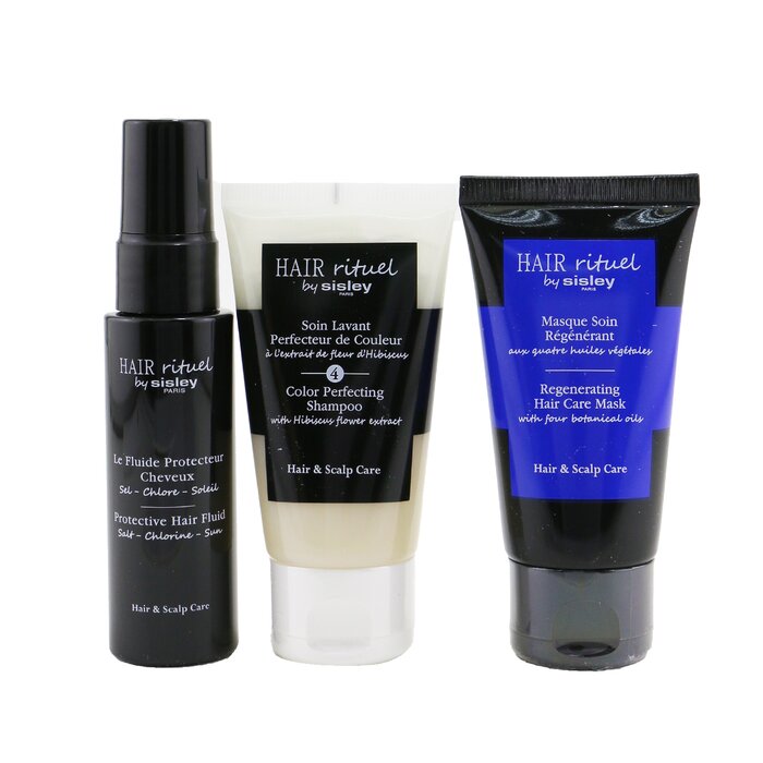 Sisley Hair Rituel By Sisley Color Protection Kit: 1x Shampoo 50ml, 1x Hair Mask 50ml, 1x Hair Fluid 40ml 3pcsProduct Thumbnail