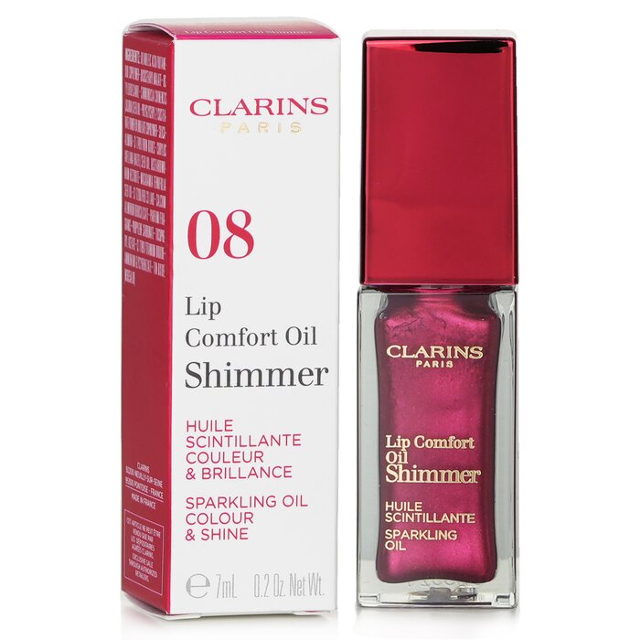 Clarins lip comfort oil 08. Clarins Lip Comfort Oil Shimmer Burgundy Wine.