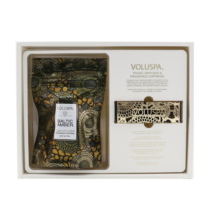 Voluspa Car Diffuser - Baltic Amber 2.1g/0.7ozProduct Thumbnail