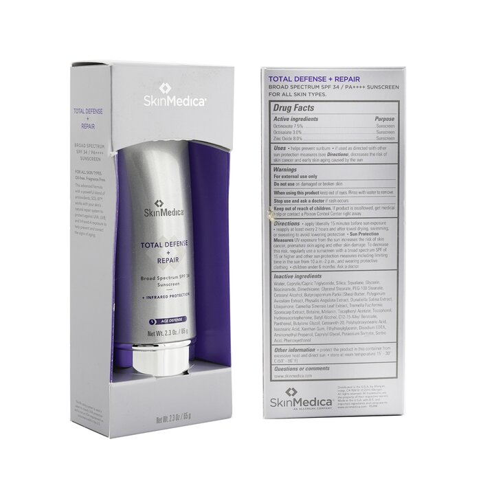 Skin Medica Total Defense + Repair SPF 34 (Exp. Date: 12/2021) 65g/2.3ozProduct Thumbnail
