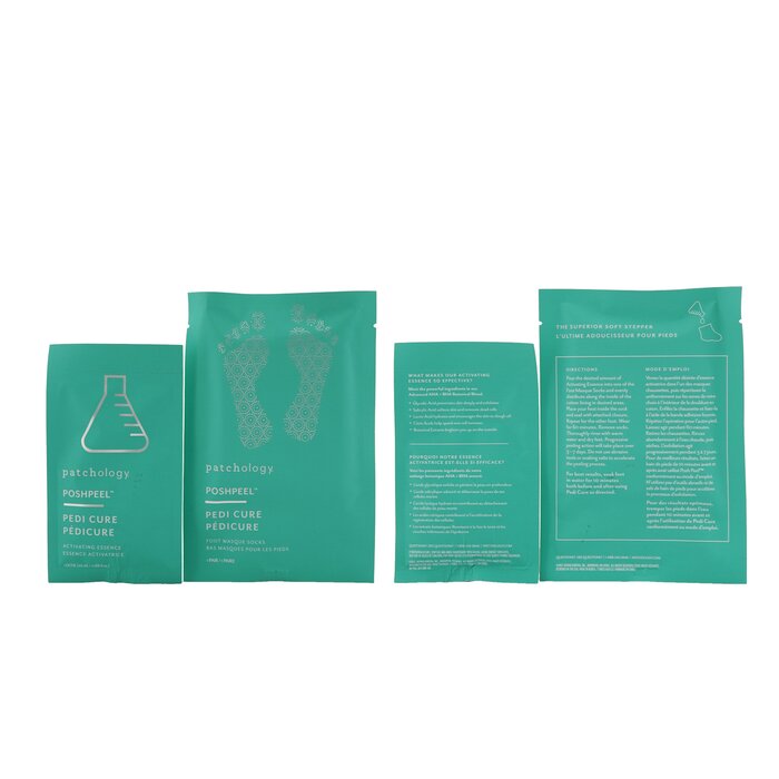 Patchology PoshPeel Pedi Cure - Gently Exfoliates & Resurfaces Feet (1 Treatment) (Box Slightly Damaged) 2x20ml/0.68ozProduct Thumbnail