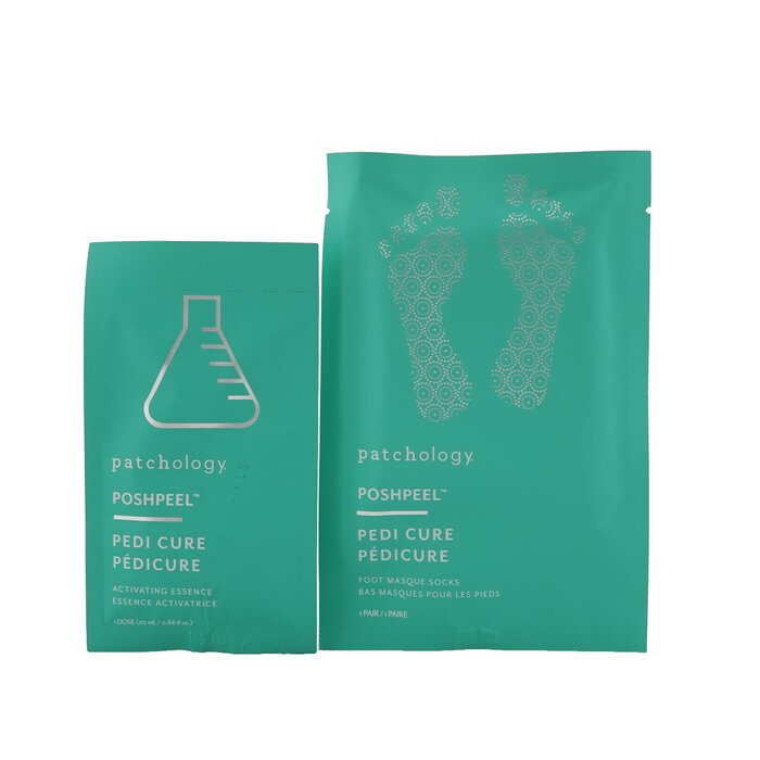 Patchology PoshPeel Pedi Cure - Gently Exfoliates & Resurfaces Feet (1 Treatment) (Box Slightly Damaged) 2x20ml/0.68ozProduct Thumbnail