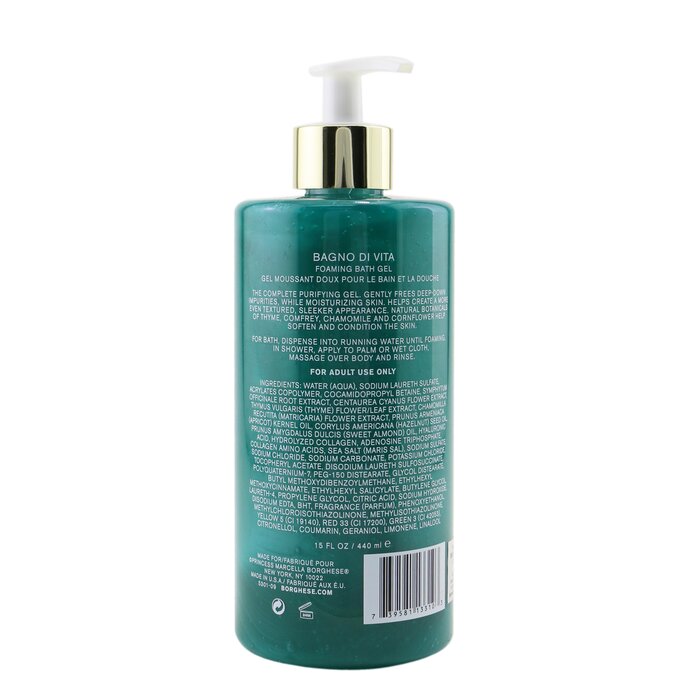 Borghese Bagno Di Vita Gentle Foaming Gel Bath & Shower 440ml/15ozProduct Thumbnail