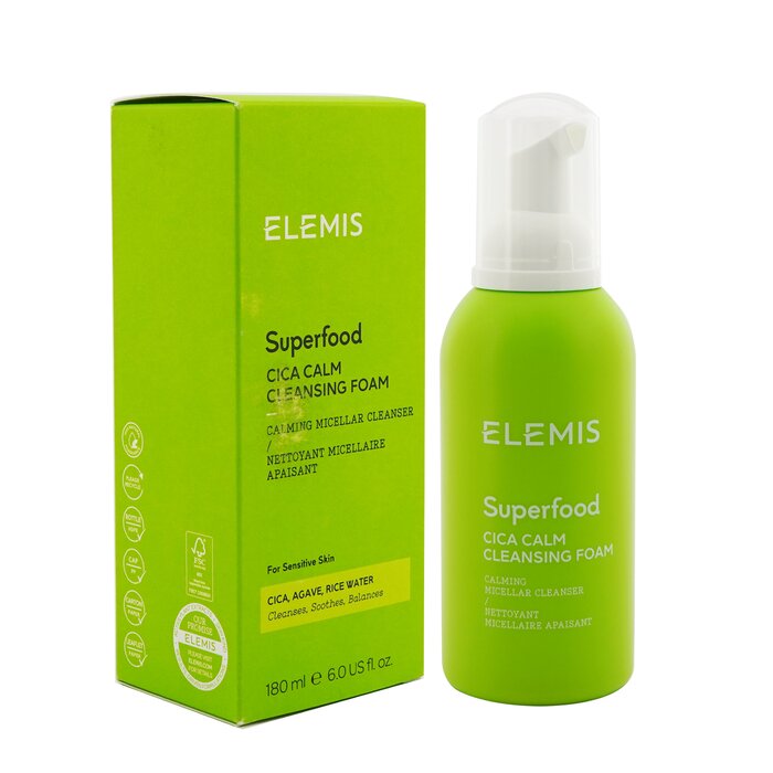 Elemis Superfood Cica Calm Cleansing Foam - For Sensitive Skin (Box Slightly Damaged) 180ml/6ozProduct Thumbnail